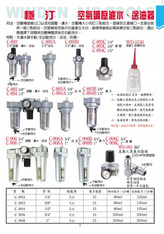 空氣調(diào)壓濾水、送油器
